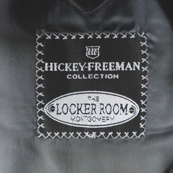 Hickey Freeman Sport Coat Mens 40R Houndstooth‎ Tan Black Silk Camel USA Blazer - Picture 3 of 16